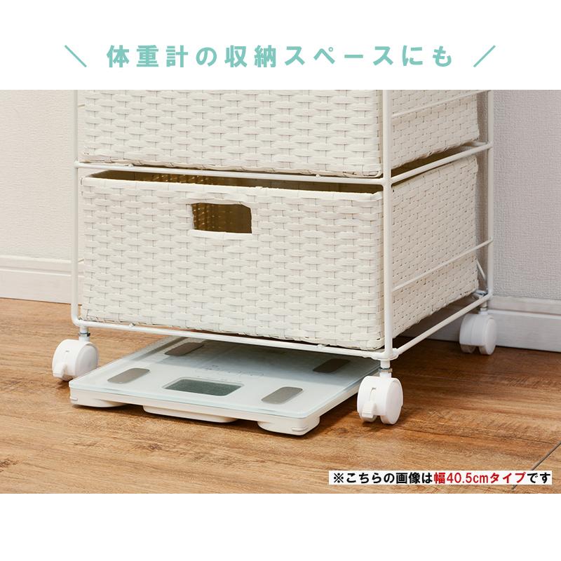 ランドリーラック 収納かご ランドリー収納 キャスター付き おしゃれ ラック チェスト バスケット ラタン風 ランドリー 幅60.5 隙間収納_8