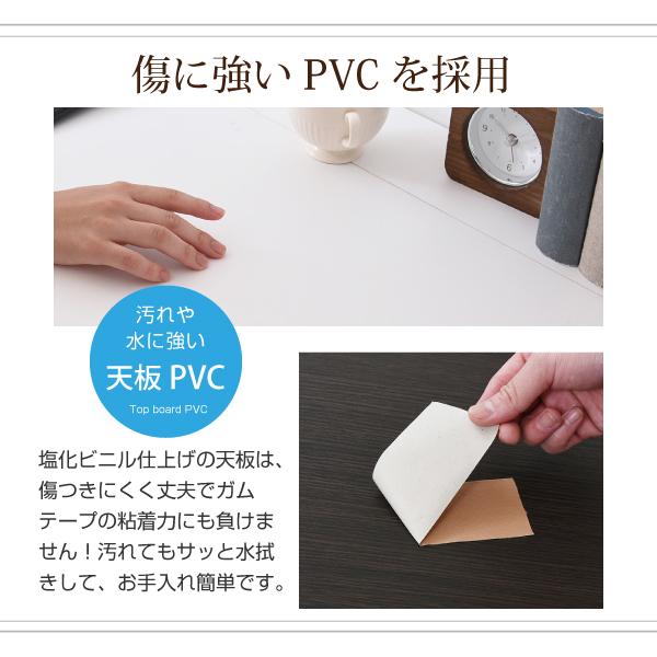 パソコデスク おしゃれ シンプルデスク 2点セット すっきり 配線 収納 PCデスク パソコンデスク キャスター 付きワゴン ハイタイプ 幅100 シンプル ワークデスク_1