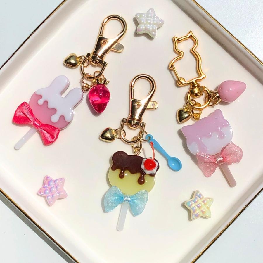 シリコンモールド 棒つき キャンディ チョコレート くま シャカシャカ