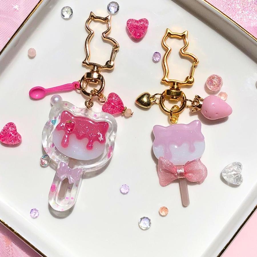 シリコンモールド 棒つき キャンディ チョコレート ねこ シャカシャカ