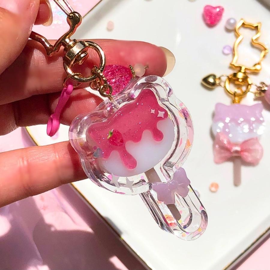 シリコンモールド 棒つき キャンディ チョコレート ねこ シャカシャカ