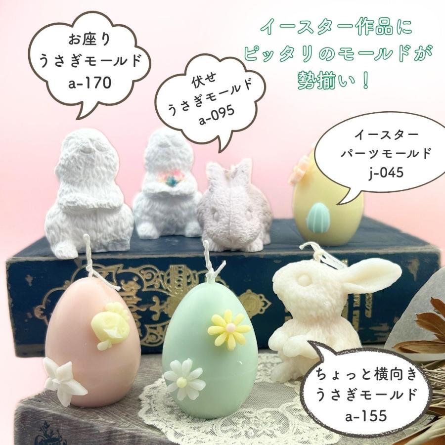 キャンドル モールド 卵型 イースターエッグ ポリ製 型 ソイワックス