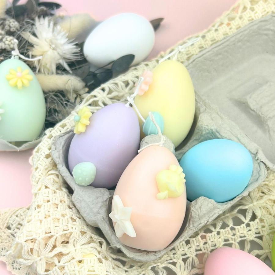 キャンドル モールド 卵型 イースターエッグ ポリ製 型 ソイワックス