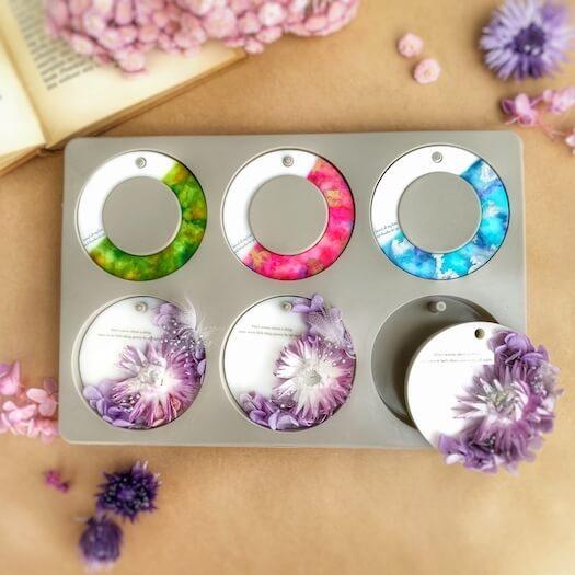 シリコンモールド アロマワックスバー サシェ ラウンド型 ドーナツ型