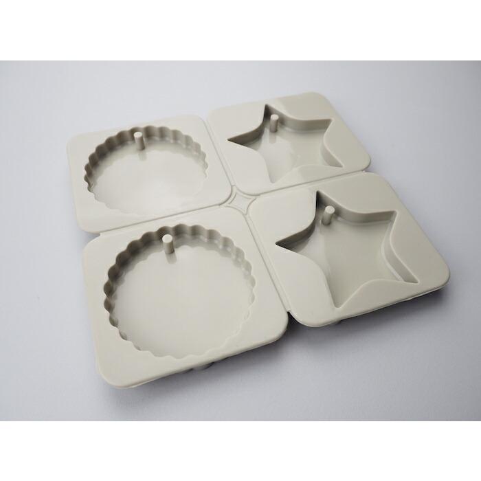 シリコンモールド アロマワックスバー サシェ ラウンド型 星型