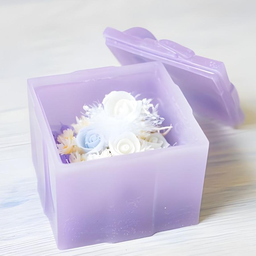 在庫限りSALE 1280円→700円 シリコンモールド 器 四角 ボックス 蓋