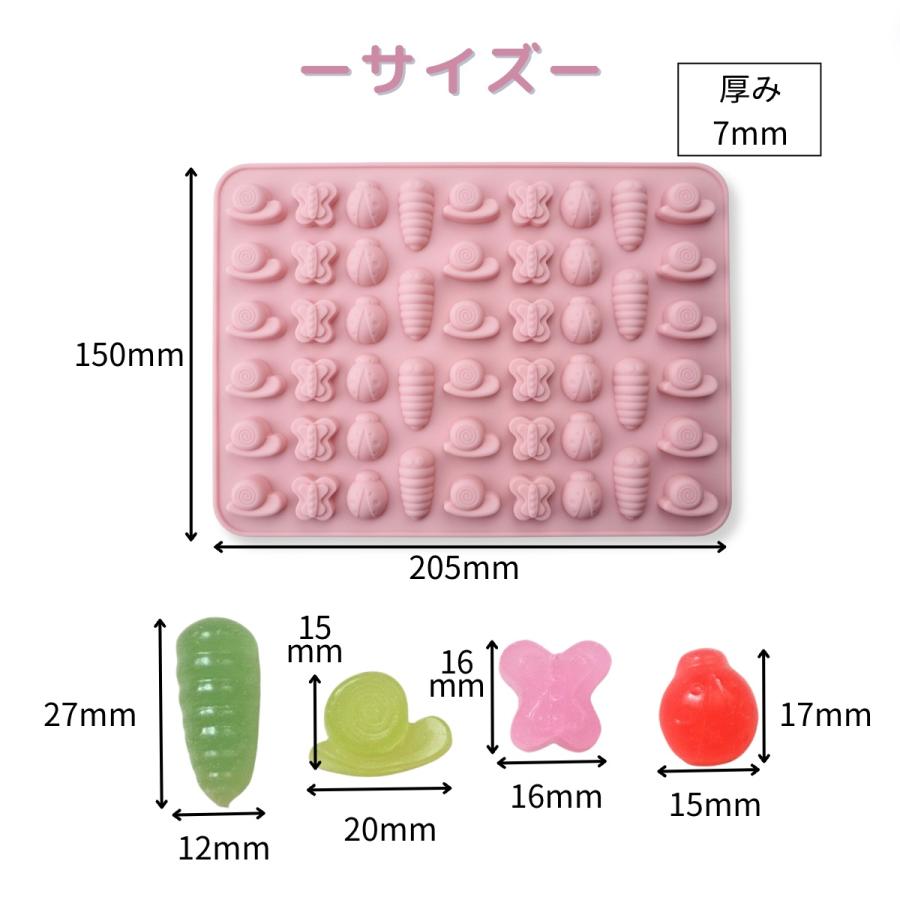 シリコンモールド レジン ミニチュア 昆虫 むし てんとう虫 カタツムリ