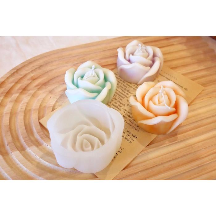 シリコンモールド 花 薔薇 アロマストーン アロマキャンドル