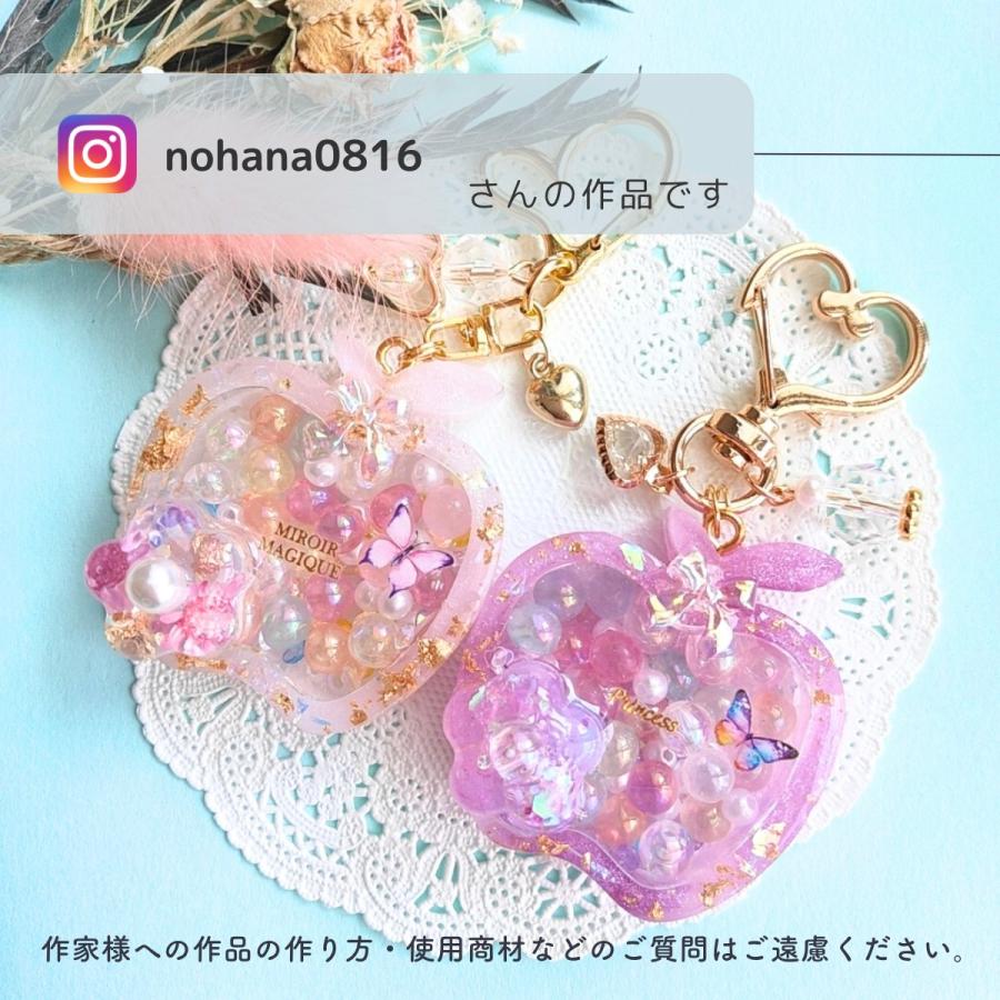 レジン シリコンモールド シャカシャカ りんご ヘアアクセサリー