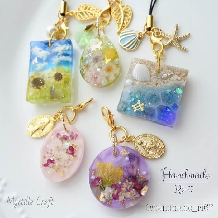 83ページ　レジンチャーム・キーホルダー シリコンモールド レジン アクセサリー パーツ チャーム キーホルダー
