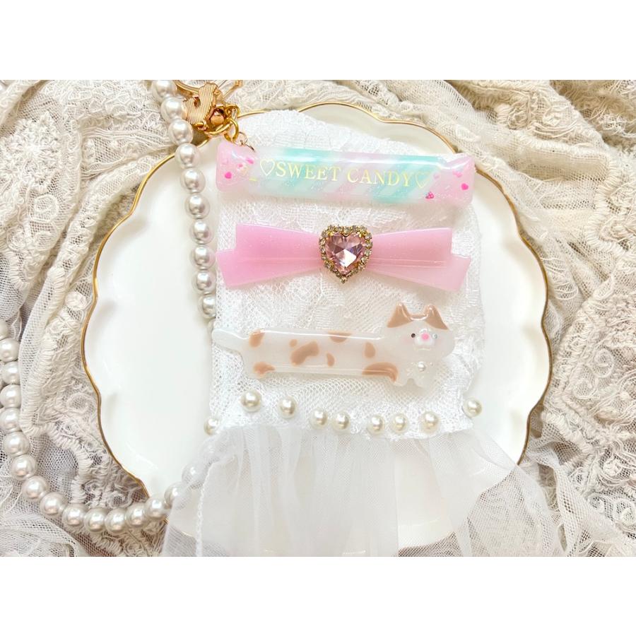 シリコンモールド レジン バレッタ ヘアピン ゆめかわ アクセサリー 