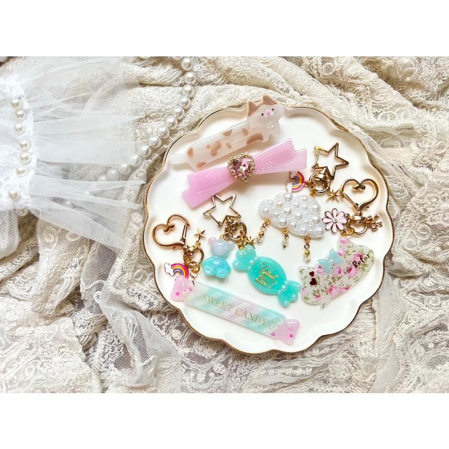シリコンモールド レジン バレッタ ヘアピン ゆめかわ アクセサリー 