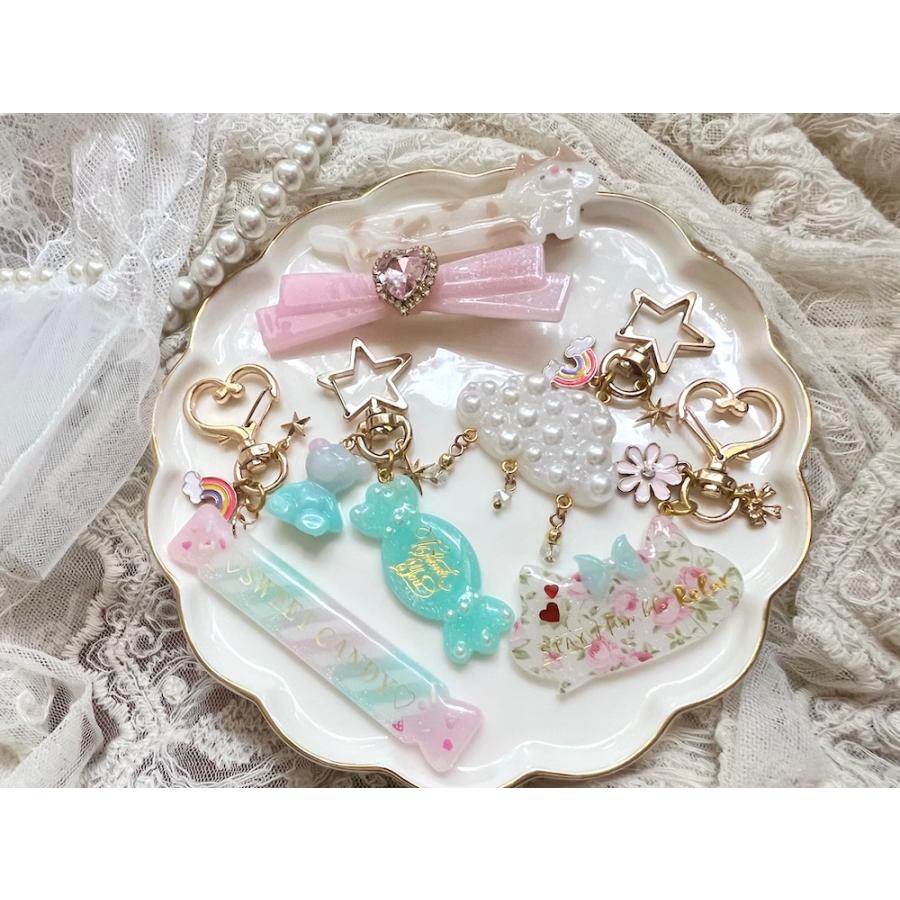 シリコンモールド レジン バレッタ ヘアピン ゆめかわ アクセサリー