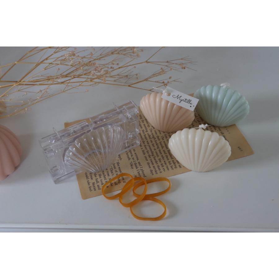 キャンドル モールド 貝殻 貝 シェル型 ポリ製 型 ソイワックス アロマ