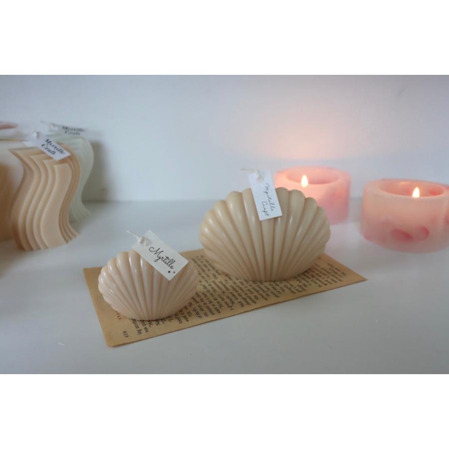 キャンドル モールド 貝殻 貝 シェル型 ポリ製 型 ソイワックス アロマ