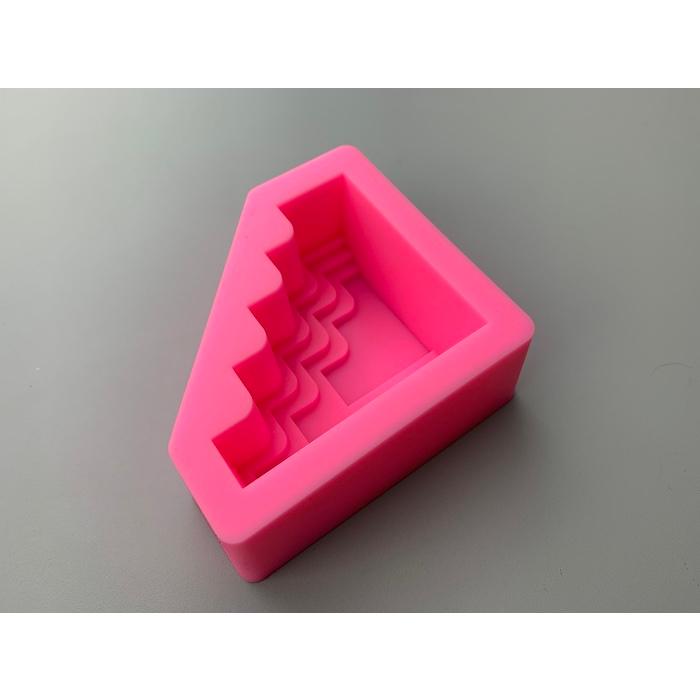 在庫限りSALE 1380円→399円 キャンドル モールド 段 幾何学 3D