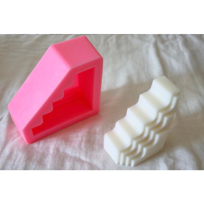 在庫限りSALE 1380円→399円 キャンドル モールド 段 幾何学 3D