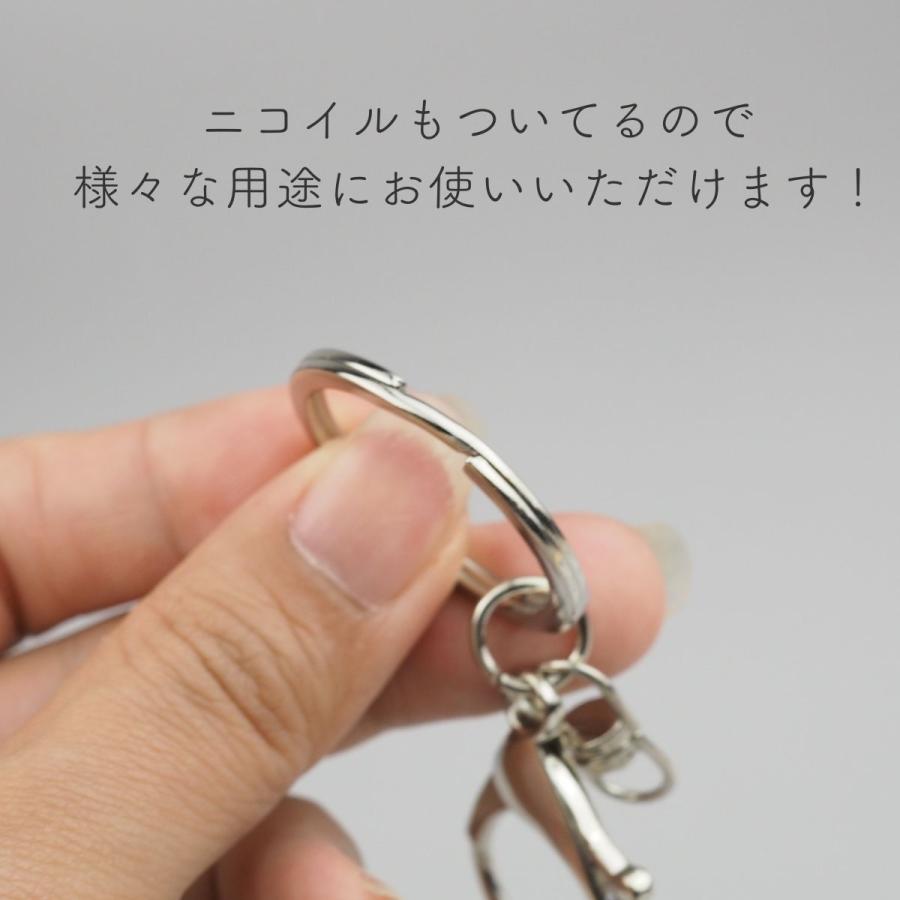ナスカン 金具 キーホルダー キーリング 回転 フック ニコイル