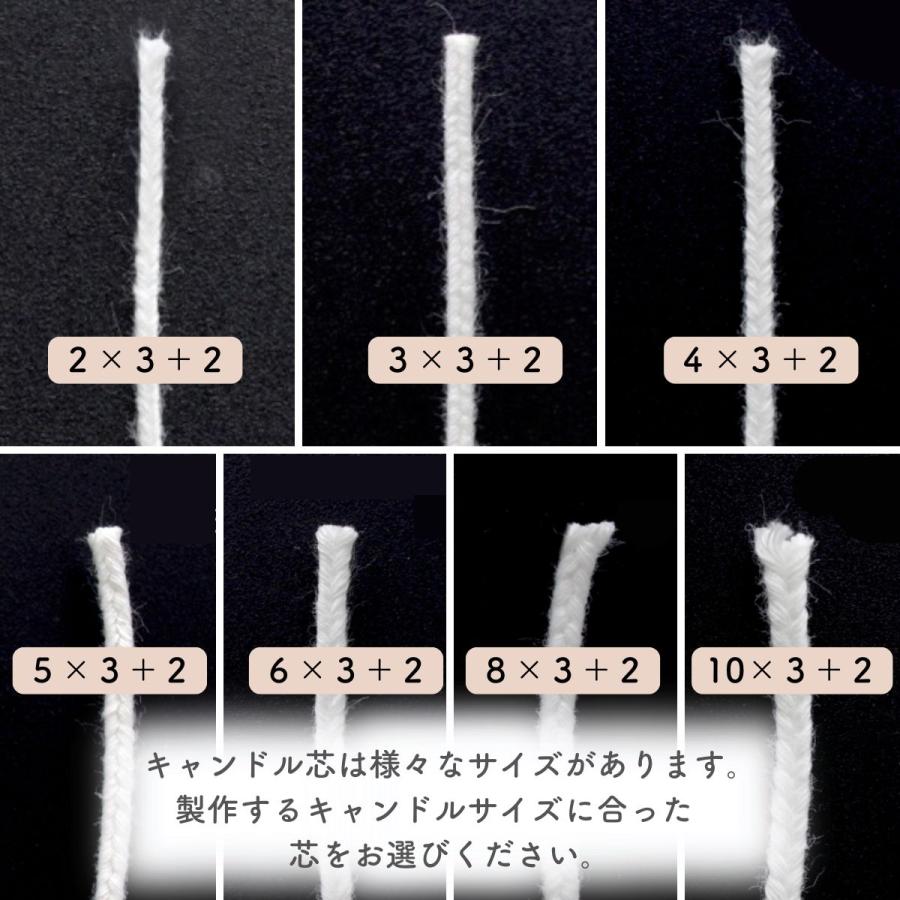 国産 キャンドル 芯 平芯 H芯 118m（平芯8×3＋2）芯糸 ろうそく 綿芯