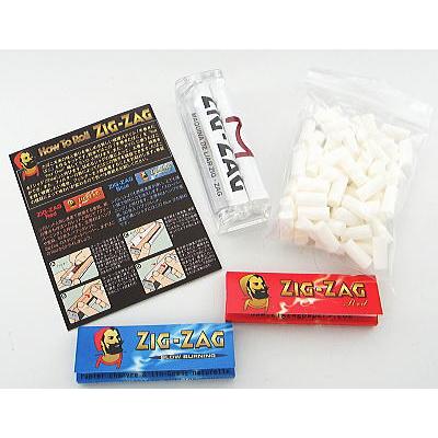 ZIG-ZAG ジグザグ 手巻きタバコ 巻器、フィルターと巻紙セット zigzag