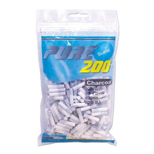 PURE ピュア スリム・チャコール・フィルター 手巻きタバコ用 200個入