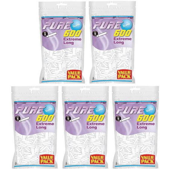 Pure 送料無料 5P PURE VP 徳用 手巻きタバコ用 ピュア スリム 