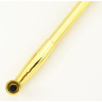 手造り総真鍮 長尺煙管 東石形真鍮キセル 一尺五分 （31.6cm