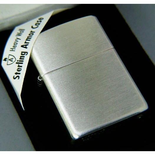 【送料無料おまけ付】zippo＃27　アーマー　ARMOR　スターリングシルバー925　純銀　サテン仕上げ｜mysen