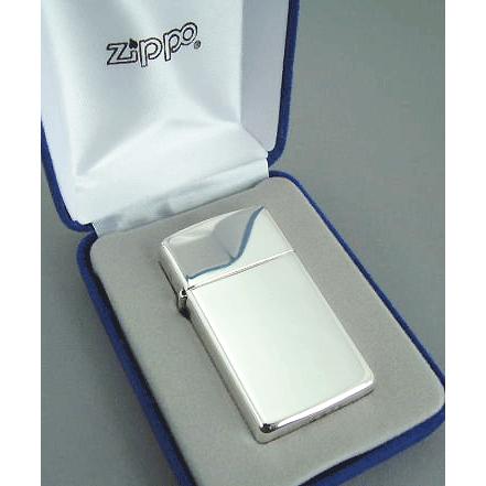 【送料無料おまけ付】純銀zippo　スターリングシルバー925　#1500  スリムタイプ　ジッポー｜mysen