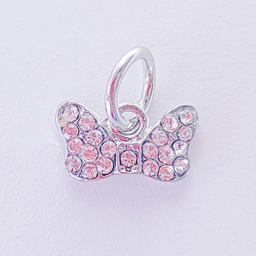 【リボンラインストーン】【シューレースチャーム】靴紐 靴ひも くつひも チャーム ピアス アクセサリー 飾り かわいい おしゃれ スニーカー |  | 01