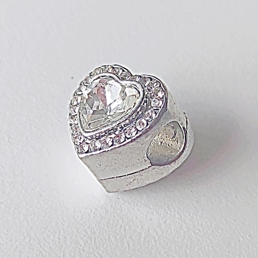 クリアハート スライドチャーム】【シューレースチャーム】靴紐 靴ひも