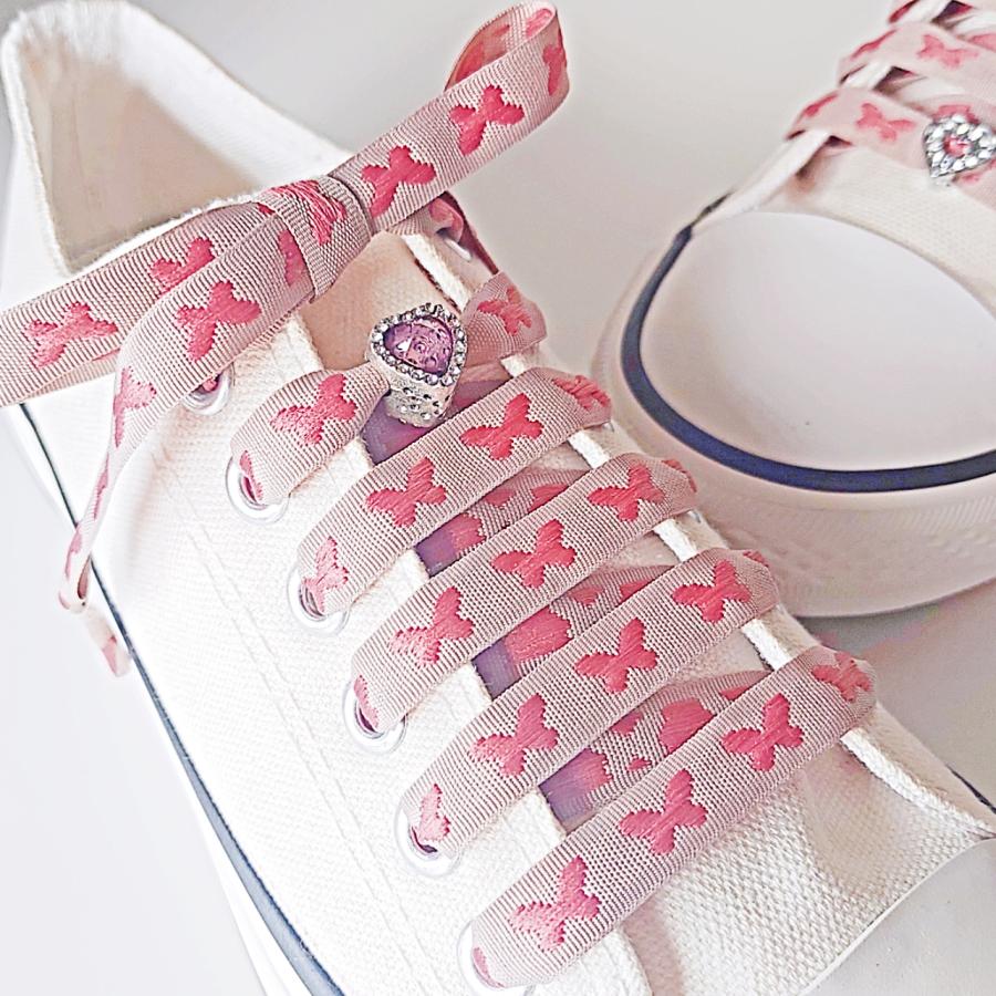 【ピンクハート スライドチャーム】【シューレースチャーム】靴紐 靴ひも くつひも チャーム アクセサリー パーツ 飾り かわいい おしゃれ スニーカー |  | 03