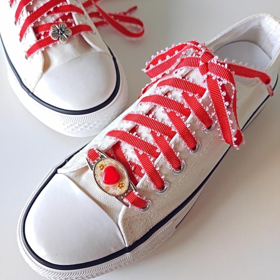 スカーレットハート】【シューレースチャーム】靴紐 靴ひも くつひも