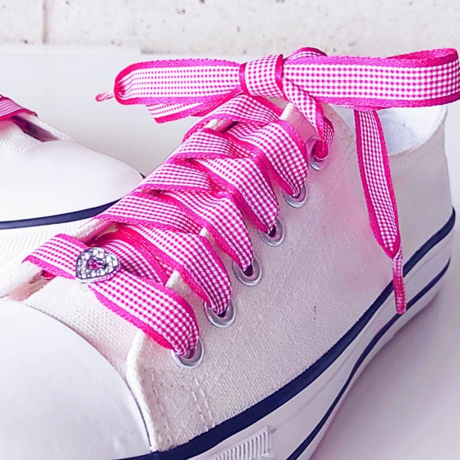 ふるさと納税 靴紐 シューレース 蛍光 ピンク 蓄光 140cm スニーカー 女子 韓国