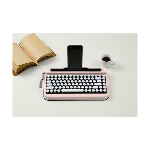 アイアス タイプライター風レトロキーボードpenna baby pink