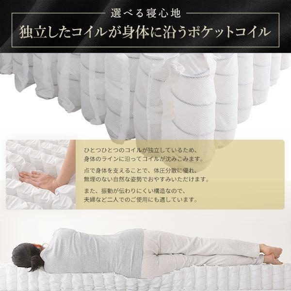 ベッド 脚付きマットレス ホワイト ダブル 通常丈 ボンネルコイル