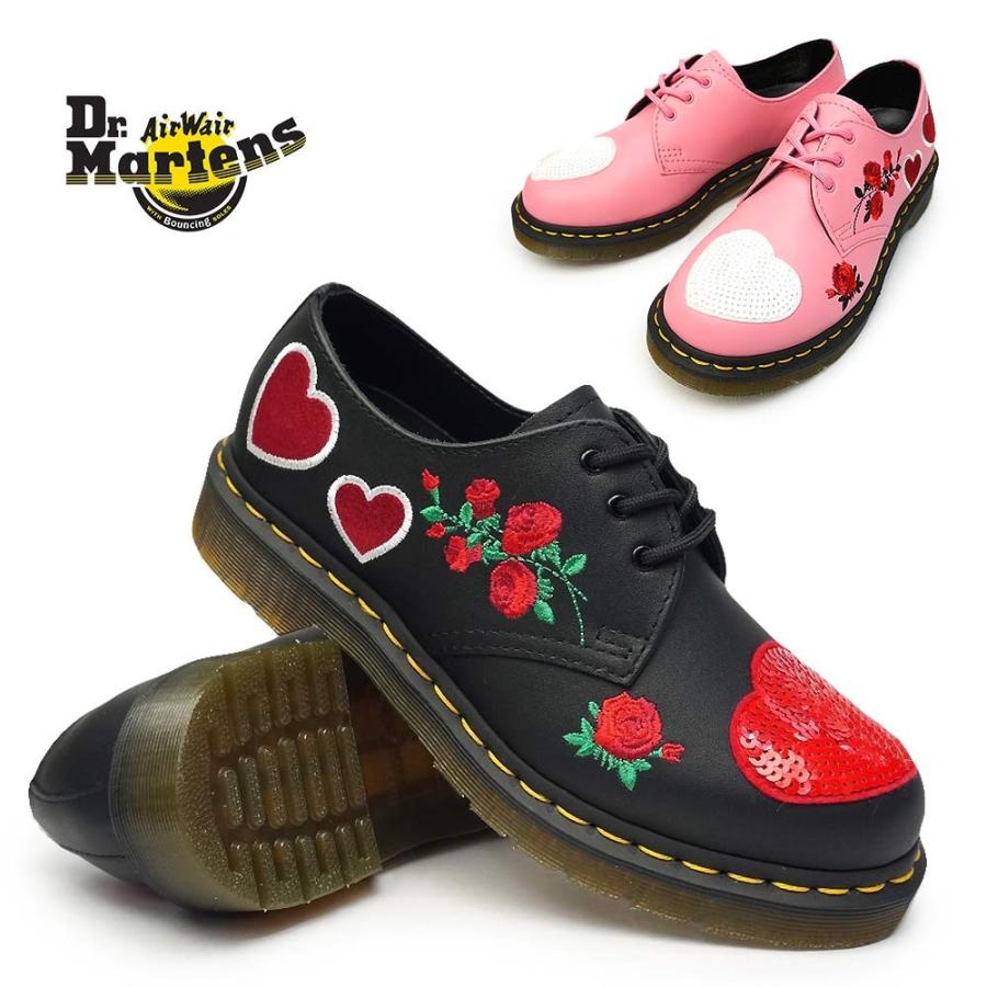 ドクターマーチン 靴 1461 ハート 3ホール レディース 正規品 ラウンドトゥ 薔薇 刺繍 マイスキップ 通販 Paypayモール