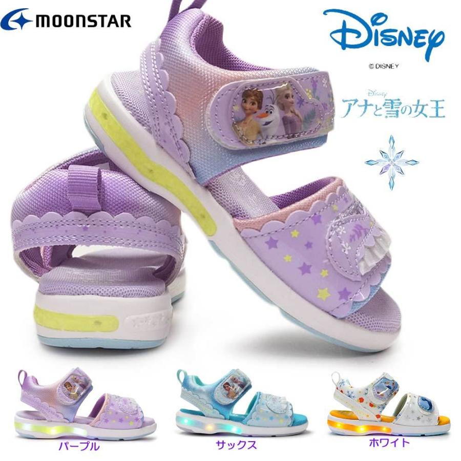 ディズニー プリンセス 靴 Dn C1274 アナと雪の女王2 光る靴 サンダル マジック式 ディズニー映画 子供スニーカー ムーンスター マイスキップ 通販 Paypayモール