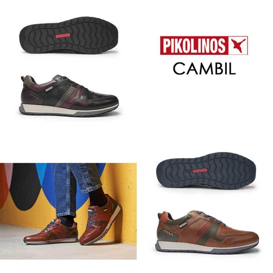 PIKOLINOS ピコリノス 靴 メンズ レザースニーカー PK-443 M5N-6344C2
