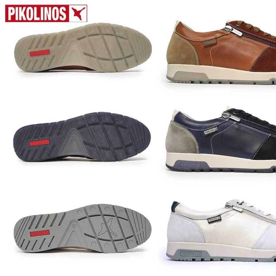 ピコリノス メンズ レザースニーカー PK447 ALARCON アラルコン 本革 カジュアルシューズ スペイン PIKOLINOS PIKOLINOS ピコリノス メンズ レザースニーカー PK447 ALARCON