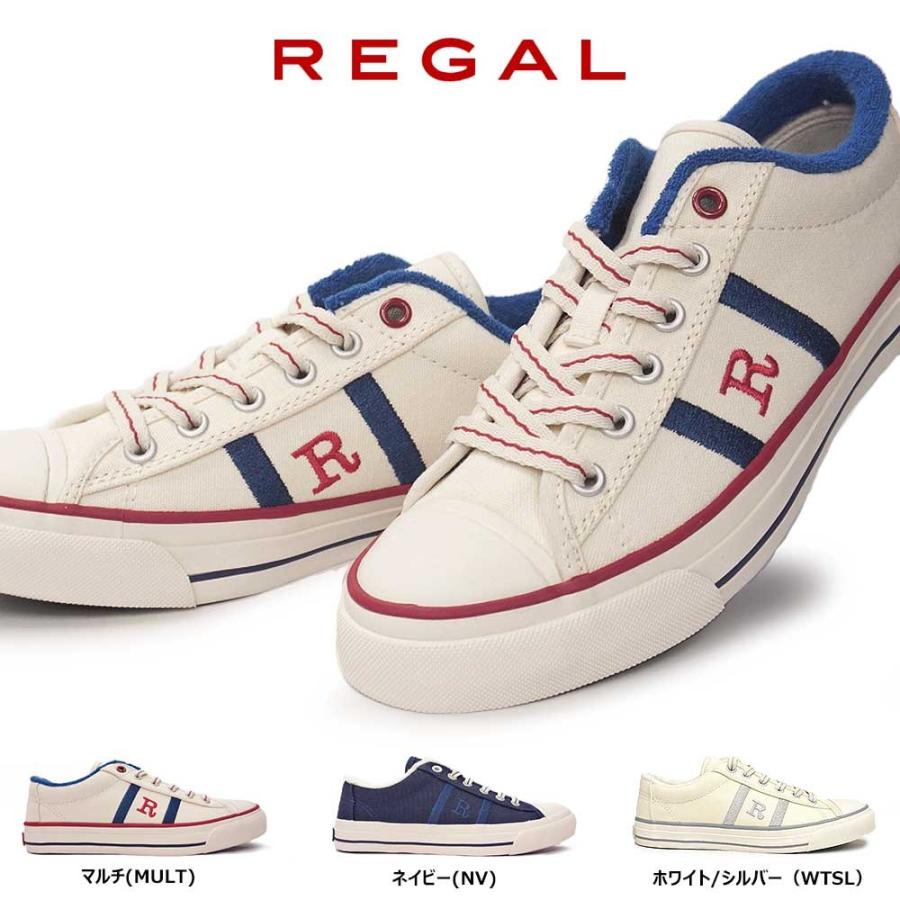 (美品　新品未使用) リーガル靴　白色 REGAL リーガル スニーカー レディース BE58 キャンバス Rマーク