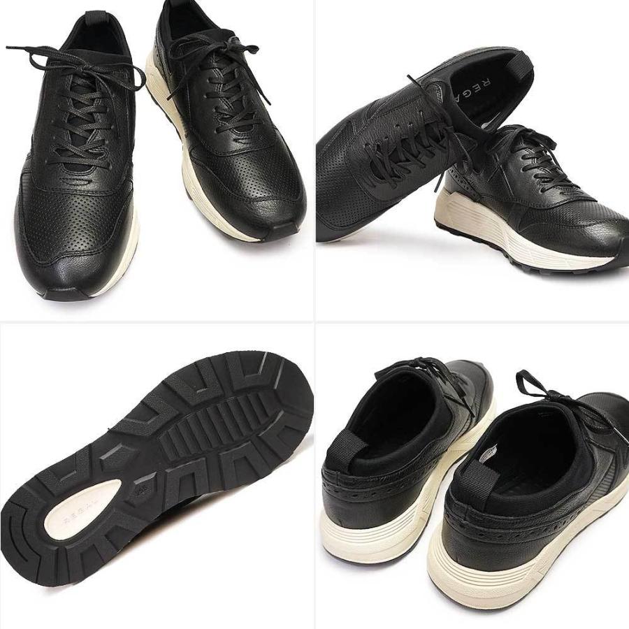 リーガル レザースニーカー メンズ 53YR パンチングレザー 厚底 ダット 