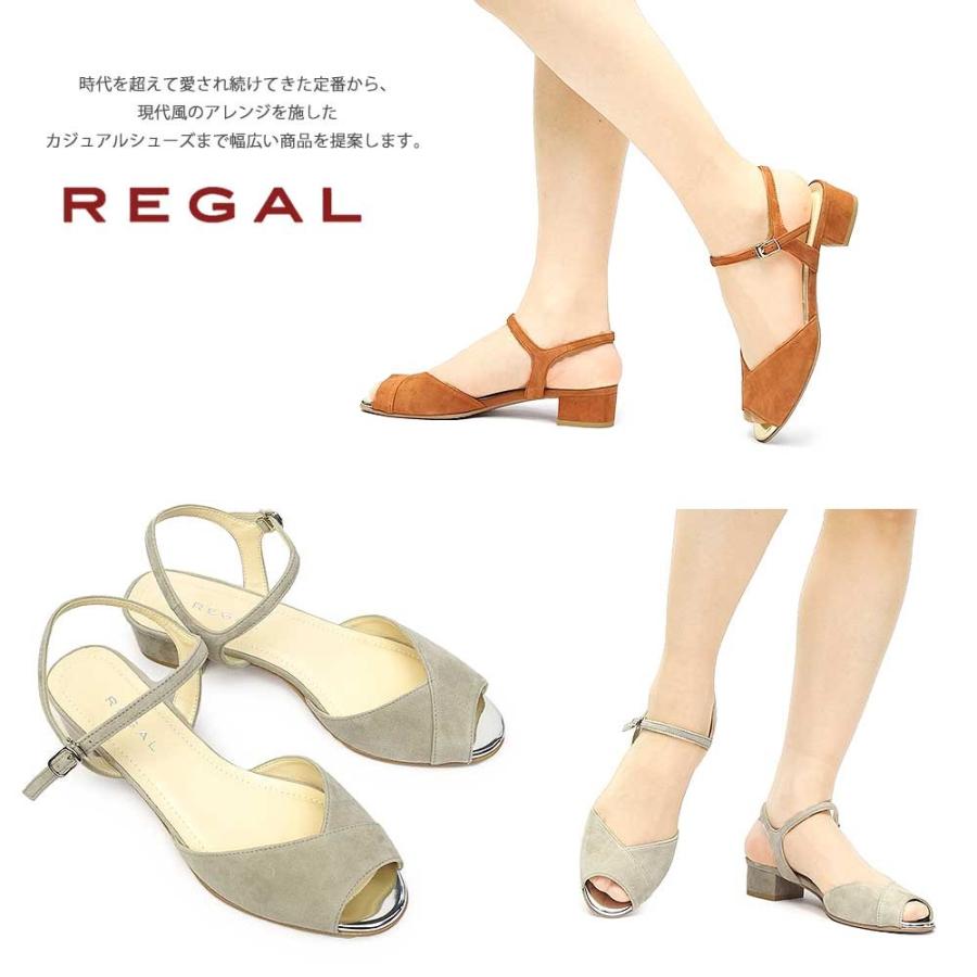 REGAL（リーガル） 靴 レディース サンダル F32M オープントゥ 