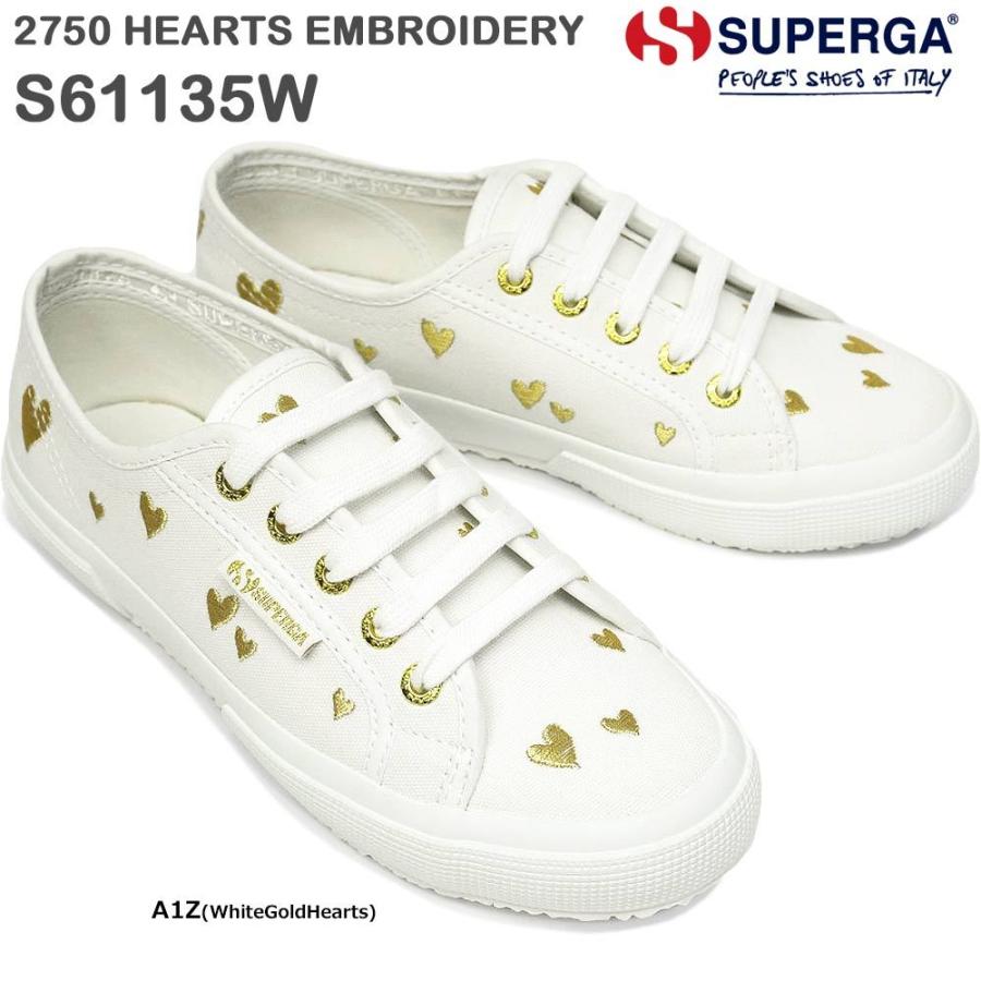 スペルガ スニーカー レディース Sw 2750 Hearts Embroidery ハート 刺繍 ゴールドハトメ マイスキップ 通販 Paypayモール