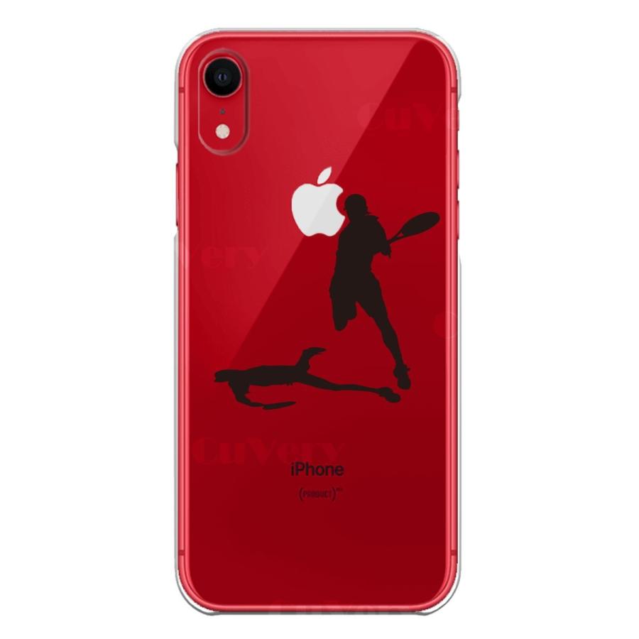 iPhoneXS/X iPhoneXs Max iPhoneXR ワイヤレス充電対応 アイフォン クリア 透明 スマホ ケース  テニス スマッシュ｜mysma｜08