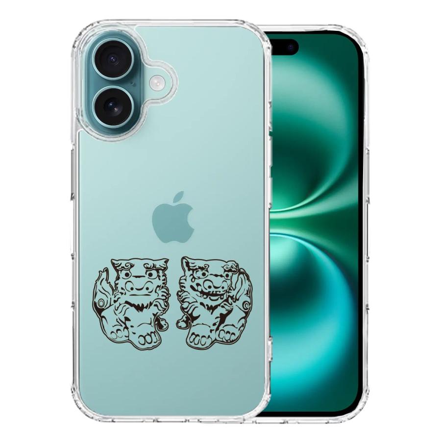 iPhone16 アイフォン ハイブリッド スマホ ケース シーサー 沖縄 iPhone16 アイフォン ハイブリッド スマホ ケース シーサー 沖縄