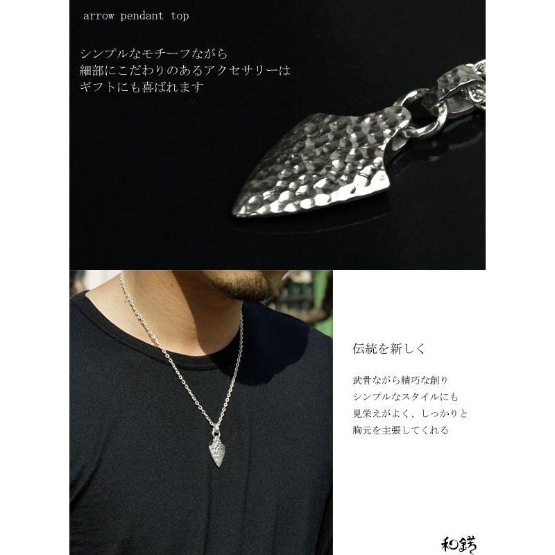 シルバーネックレス 矢じり アローヘッド シルバーペンダントトップ 