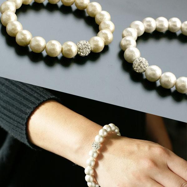 SWAROVSKI（スワロフスキー） コットンパール スワロフスキーパヴェ 