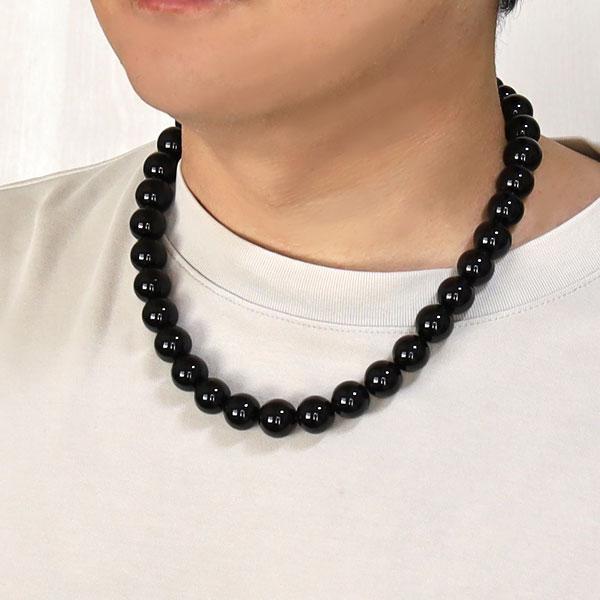 数珠 ネックレス オニキス メンズ 14mm 大玉 ラウンド ブラック 数珠 ネックレス オニキス メンズ 14mm 大玉 ラウンド ブラック