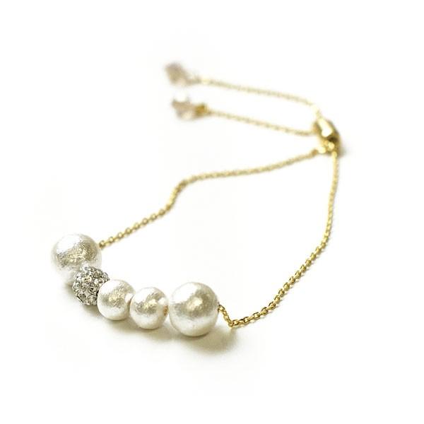 SWAROVSKI（スワロフスキー） コットンパール デザイン ブレスレット